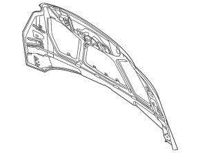 Naked hood Ford Focus mk3 11-18 prerest