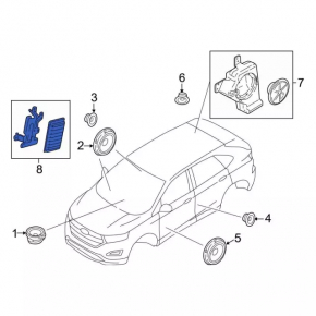Ford Edge 15-19 Audio Amplifier