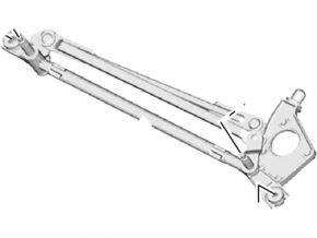 Lincoln MKC 15-19 Windscreen Wiper Linkage with Motor