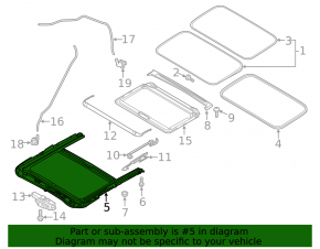 Hatch mechanism frame Mazda CX-5 13-16