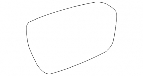 Left mirror element Land Rover Range Rover Evoque 12-18 heated