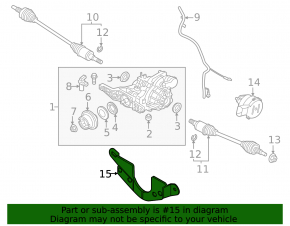 Ford Escape MK4 21-25 AWD Rear Differential Bracket