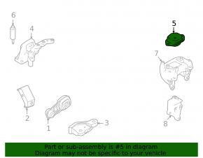 Engine mount left upper Nissan Sentra 20-24