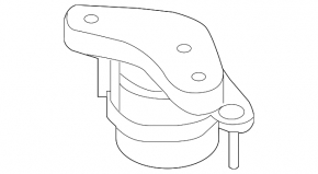 Engine mount rear Infiniti Q50 16- RWD 3.0
