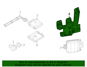 BSM Blind Spot Sensor Bracket Right Volkswagen ID.4 21-23