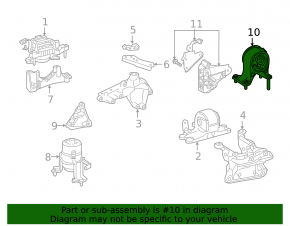 Engine mount rear Toyota Highlander 20-22 3.5 AWD