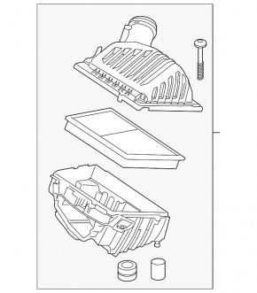 Air filter housing assembly BMW X2 F39 18-19