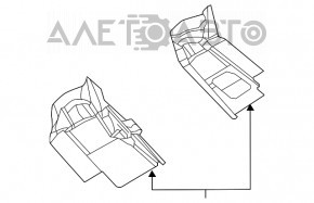 Floor covering front left Dodge Durango 11-15 ser