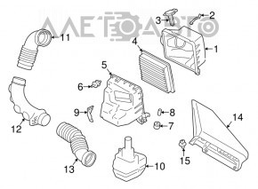 Air flow meter Subaru Forester 14-18 SJ 2.0