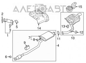 Intake pipe Kia Sorento 16-20 2.4 FWD