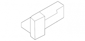 Right threshold mount Audi A7 12-18