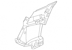 Right front bumper air duct for the Audi e-tron GT 22-24