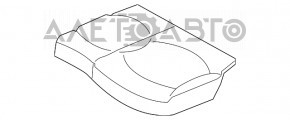 Left rear seat cushion, 2nd row, Mini Cooper Countryman R60 10-16, black leather