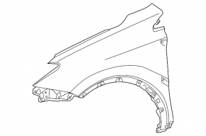 Front right fender for Toyota Rav4 13-18