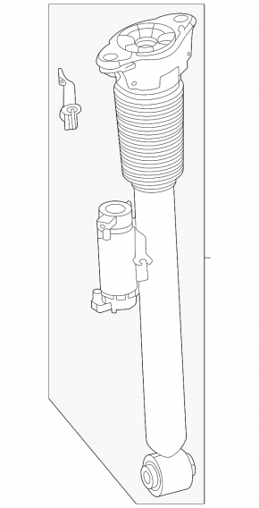 Rear right shock absorber for Land Rover Range Rover Sport 23-25