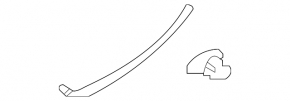 Door seal rear left lower Subaru Outback 20-23