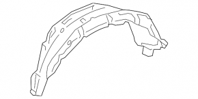 Rear left fender liner Toyota Rav4 13-18