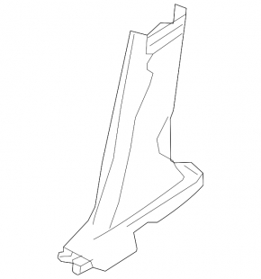 Center pillar trim lower left Nissan Murano z52 15- black