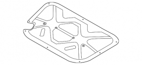 Kia Optima 11-15 hood insulation torn