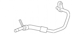Pipe of the oil cooling system of the automatic transmission Chevrolet Volt 16- feed