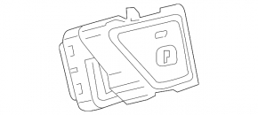 Parking button Toyota Prius 50 19-22