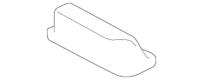 Black inner trunk handle for a Subaru Forester 25-26
