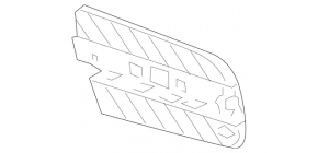 Front bumper grille left Mercedes X164 GL 10-12 for LED