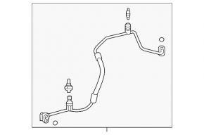 Air conditioning pipe compressor-heater second Mercedes H247 GLA 24-26 M260