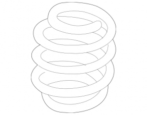 Rear left spring Mercedes GLA 14-20 mark 1 orange, 1 brown