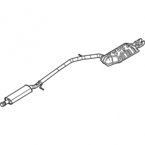 Ford Flex 09-12 pre-rest exhaust track