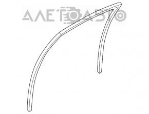 Rear right glass seal Mazda6 03-08