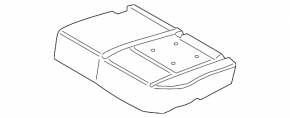 Rear seat left Ford Ecosport 18-22 with airbag, leather black, scratch