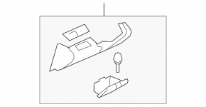 Mazda6 09-10 dashboard trim above the driver's knees