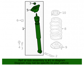 Shock absorber rear right Mazda 6 18-21