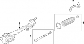 Jaguar F-Pace X761 17-18 Electric Steering Rack AJ126