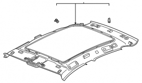 Headlining Volkswagen ID.4 21-23 for panorama, black