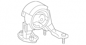 Rear engine mount Toyota Prius V 12-17