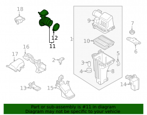 Air duct from the air filter housing Nissan Kicks 20-24