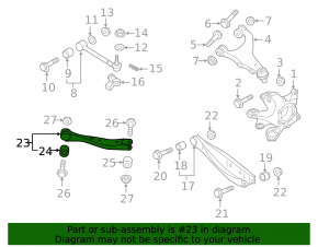 Rear right longitudinal arm Subaru Forester 19- SK