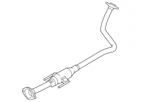Exhaust line middle part Nissan Versa 12-19 usa 1.6