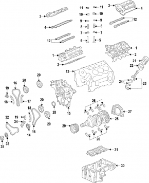 Kia Sorento 16-20 3.3 Crankshaft Cover
