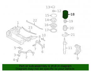 Front left spring BMW 1 E82 08-13