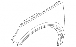 Front right fender Volvo XC40 19-25