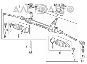 Steering rack Buick Encore 13-19