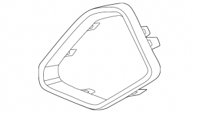 Right front bumper molding for BMW X6 G06 2020-25 2024-25