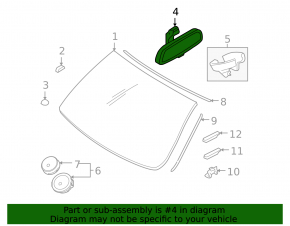 Interior mirror BMW X5 E70 07-13