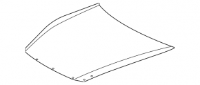 Naked hood of Toyota Crown 23-24