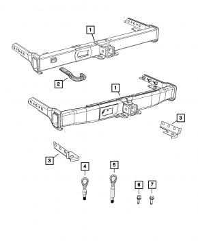 Jeep Grand Cherokee WL 22-25 towbar without hook