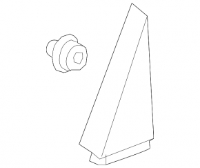 Door trim side triangle rear left Honda CRV 17-22 black