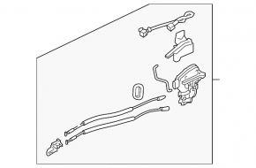 Front right door lock Kia Niro 17-22 HEV, PHEV without keyless